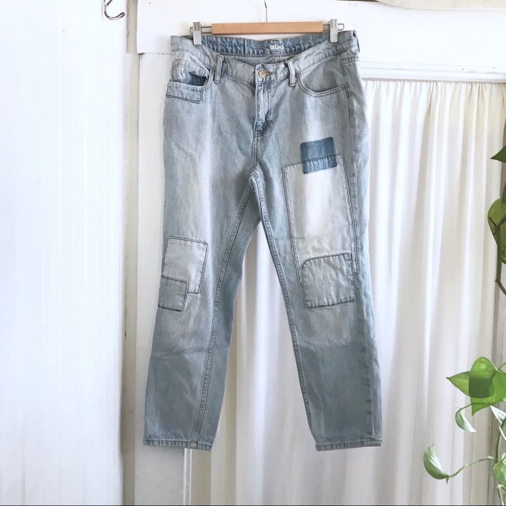 BDG slim boyfriend patchwork jeans.
